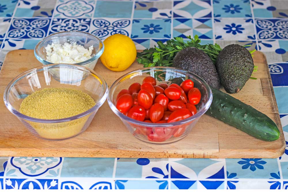 couscous avo salad ingredients